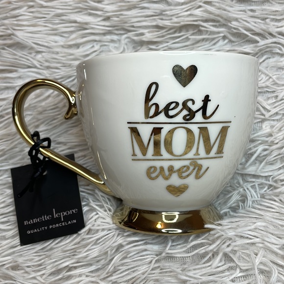 “Best MOM Ever” White & Gold Coffee Mug Gift Set - Picture 2 of 4